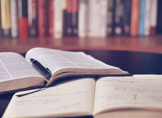 Books and notes for studying